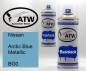 Preview: Nissan, Arctic Blue Metallic, BG0: 400ml Sprühdose + 400ml Klarlack - Set, von ATW Autoteile West.